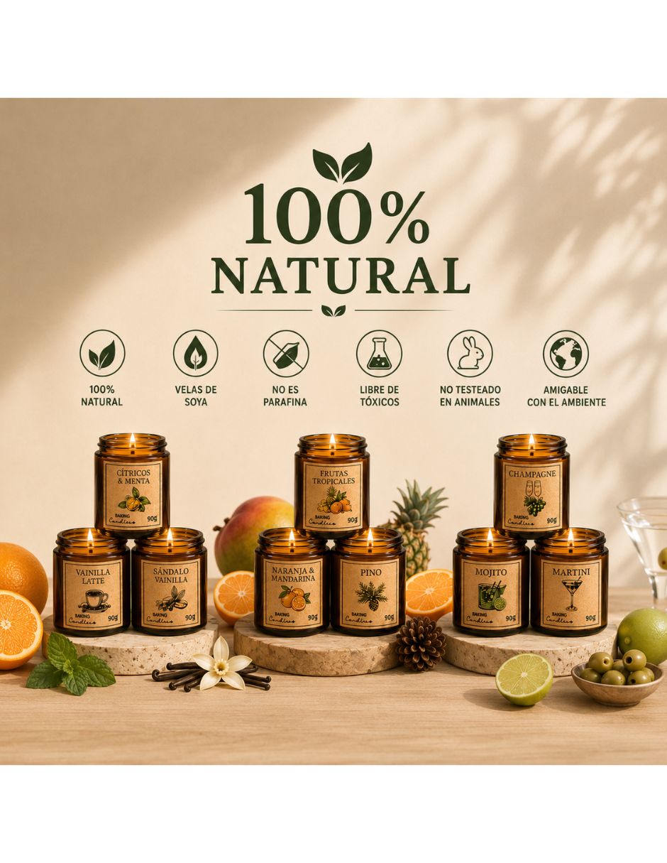 Set de velas aromáticas Genérico 3 piezas 3