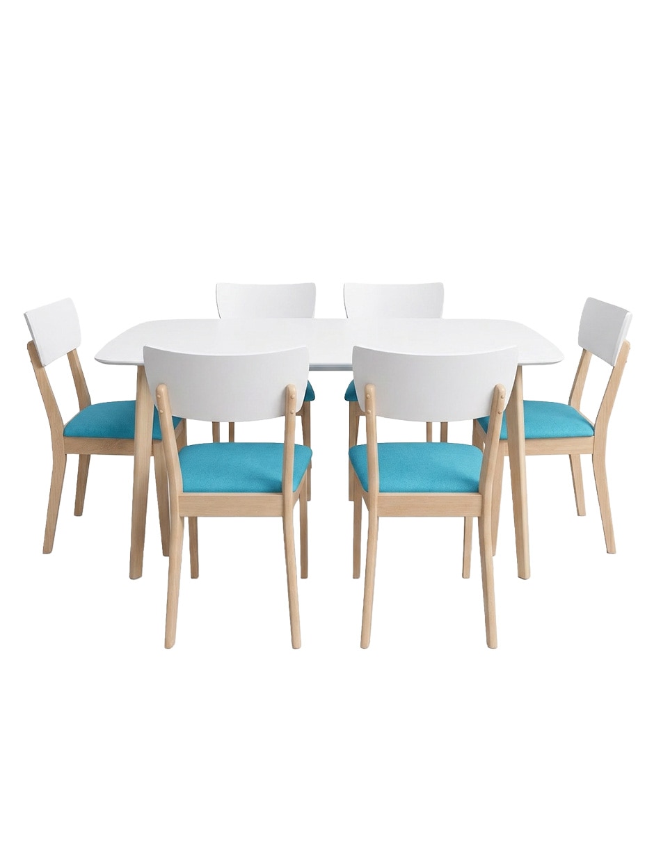 Comedor Wiki para 6 personas de madera 10