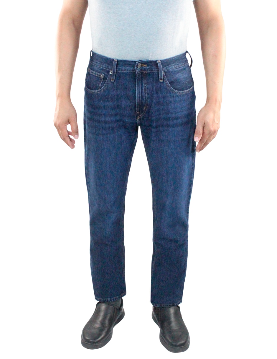 Jeans straight lavado medio para hombre