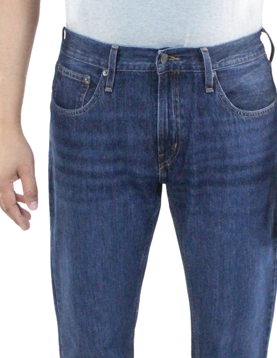 Jeans straight lavado medio para hombre 7