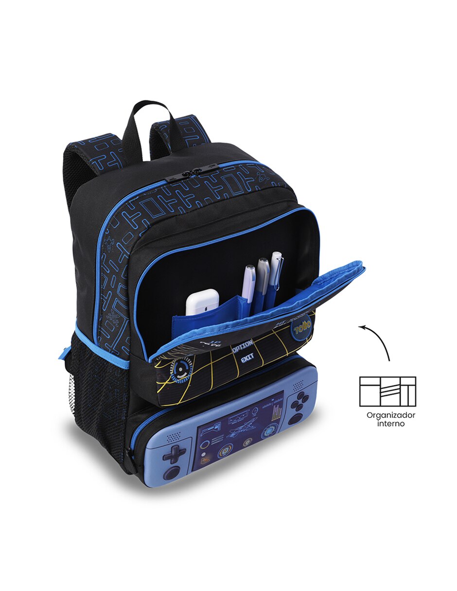 Mochila esolar Totto Vortex para niño