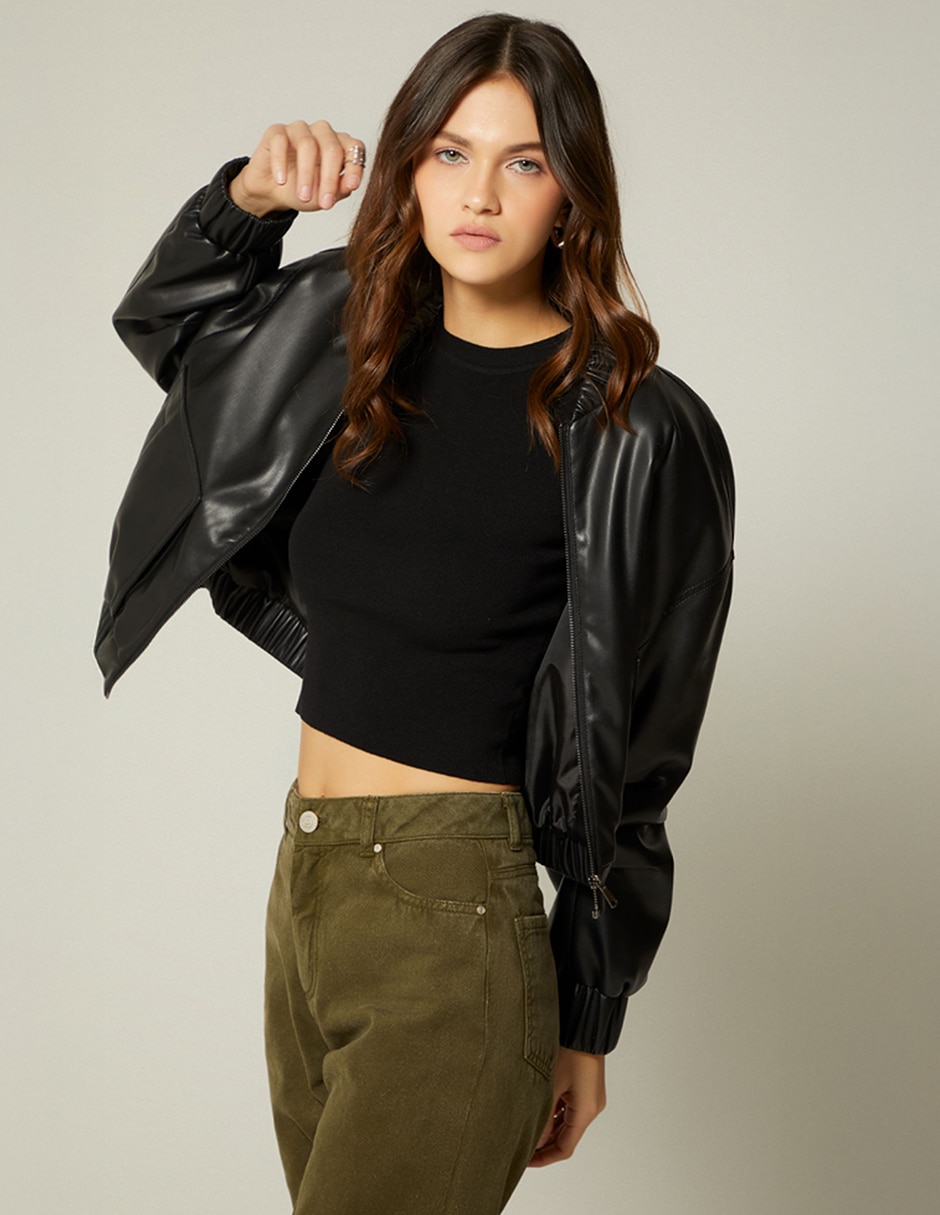 Chamarra bomber studio f para mujer