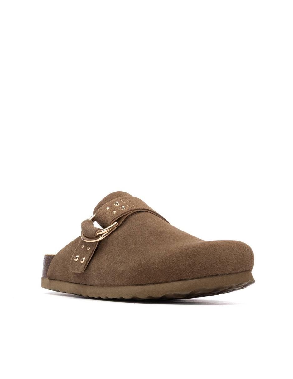 Zueco de piel para mujer 2