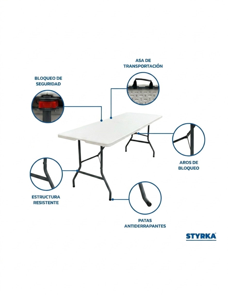 Set mesa plegable 4