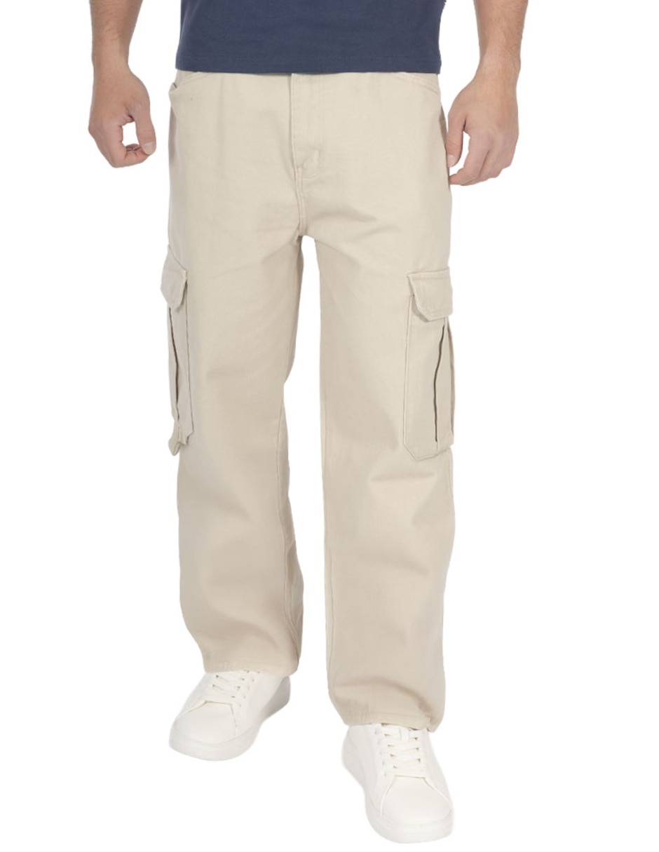 Jeans cargo baggy para hombre