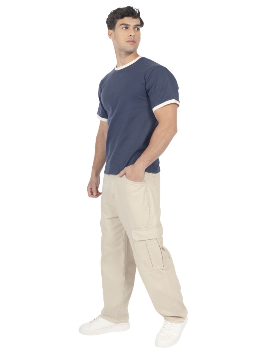 Jeans cargo baggy para hombre
