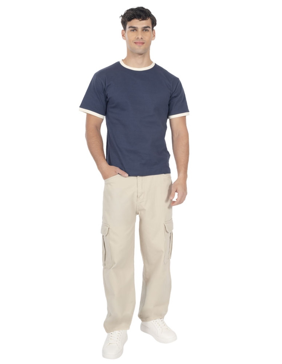 Jeans cargo baggy para hombre