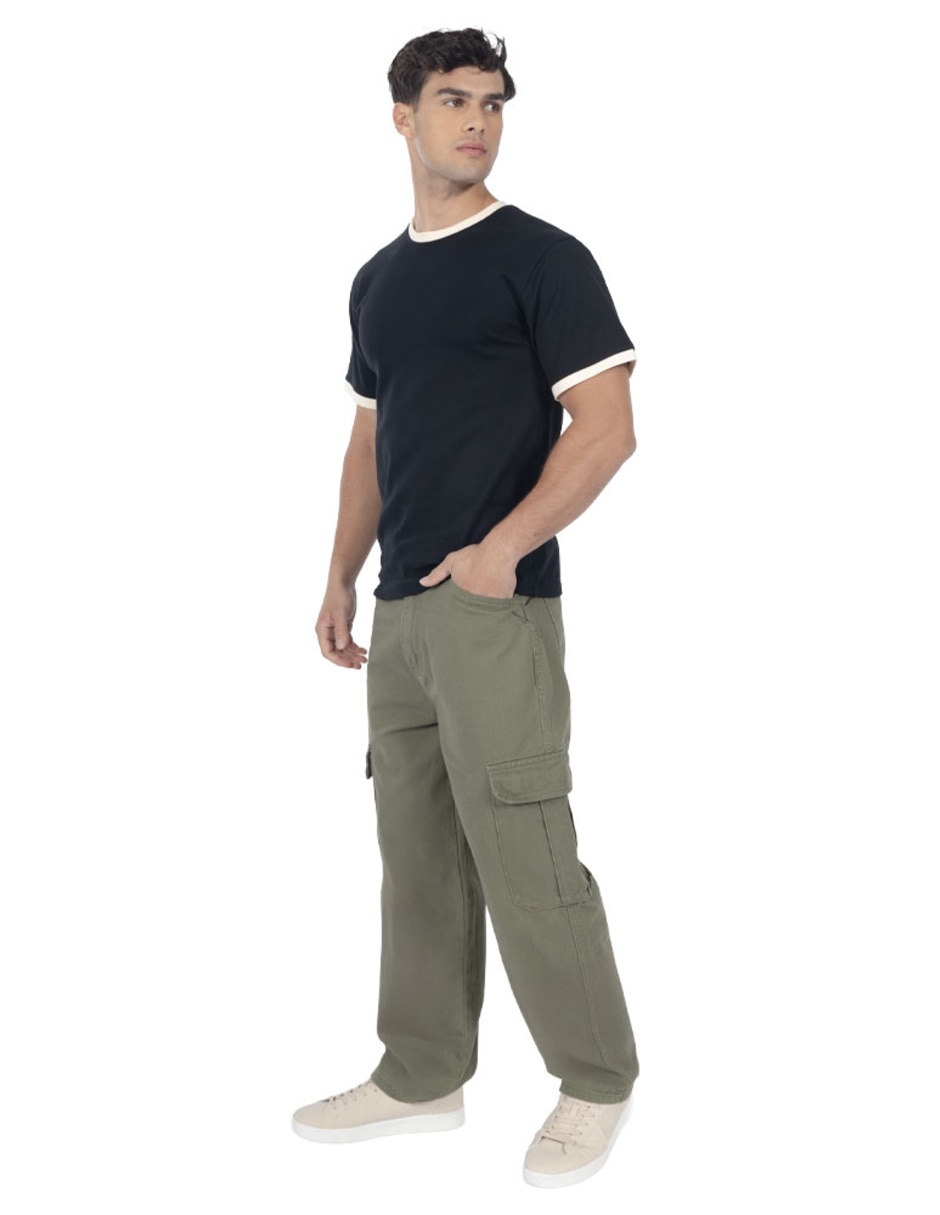 Jeans cargo baggy para hombre 2