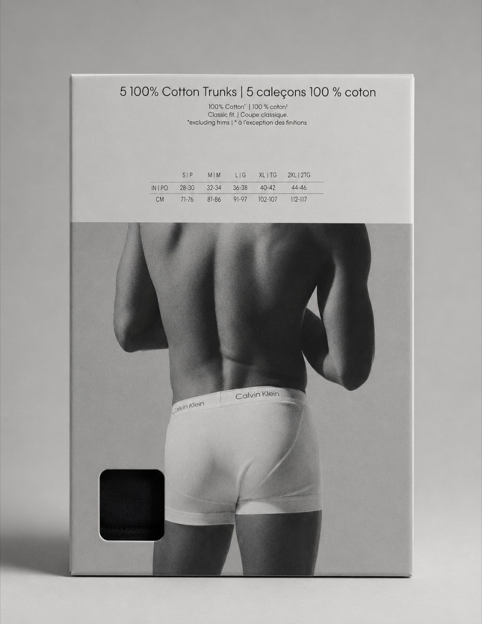 Bóxer brief ck boxer brief de algodón para hombre 5 piezas