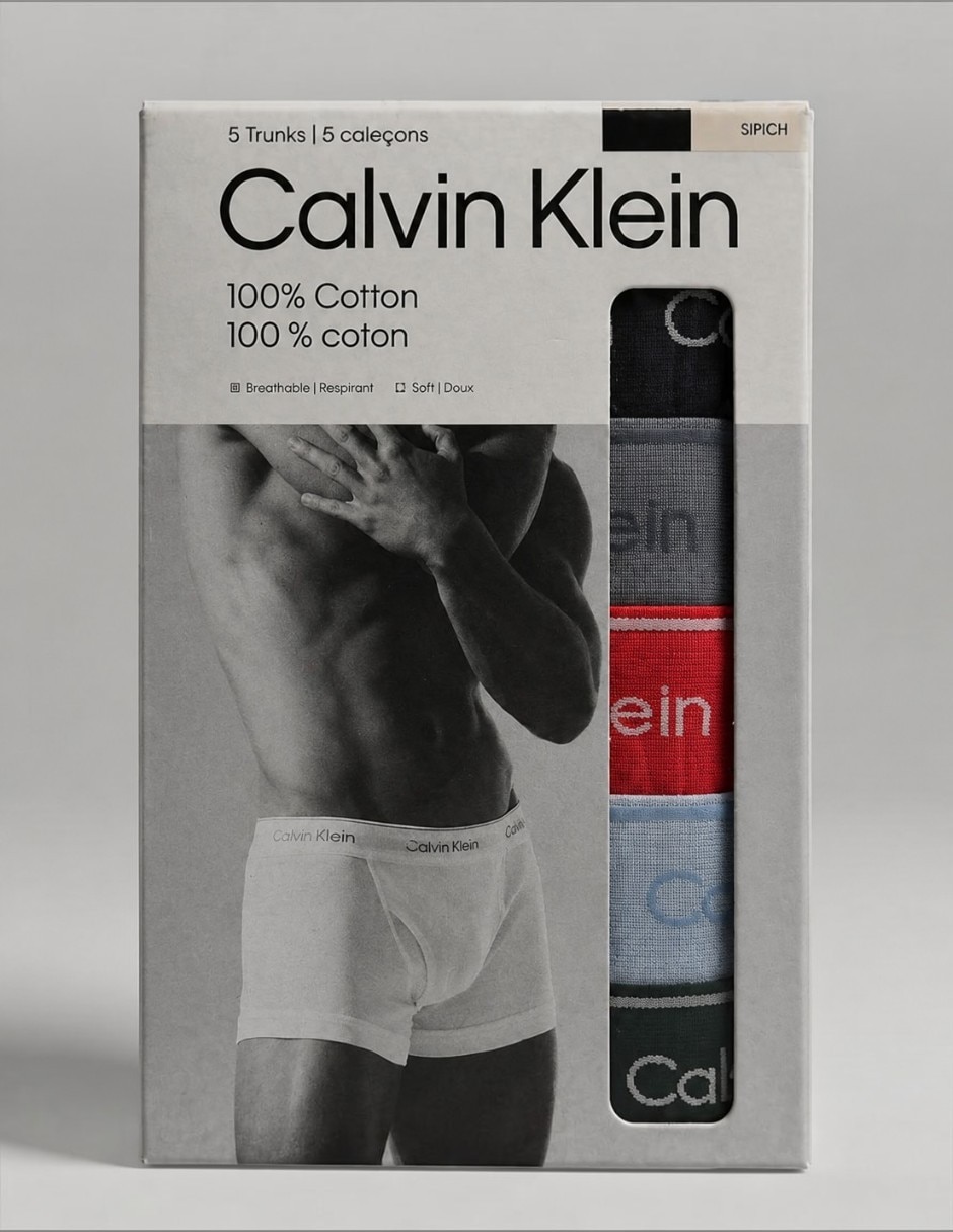 Bóxer brief ck boxer brief de algodón para hombre 5 piezas