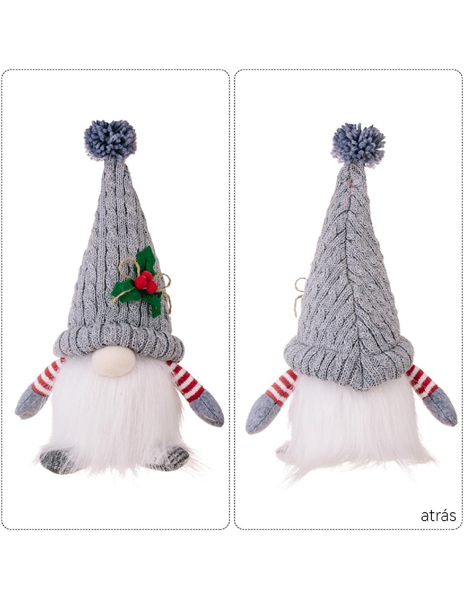 Set figura decorativa Navideña de Gnomo Genérica