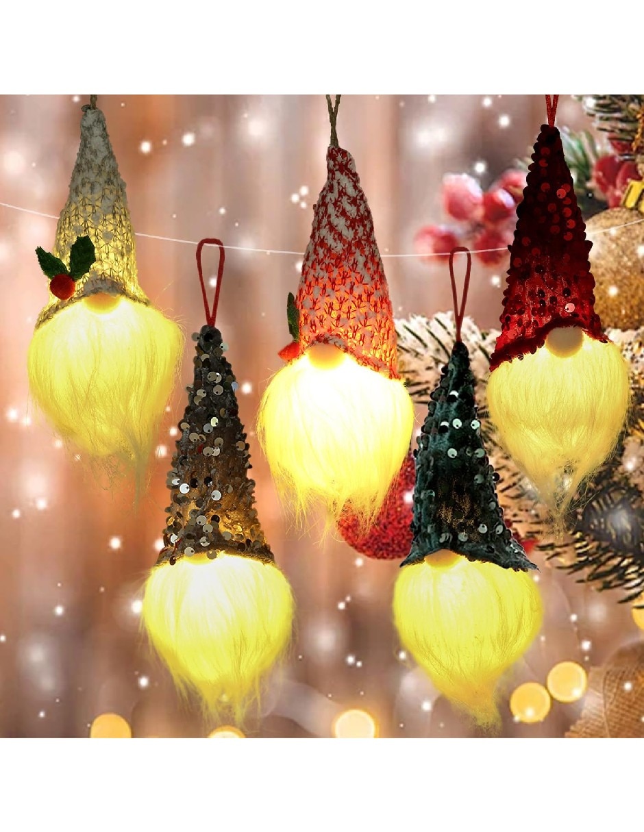Set de figura decorativa de gnomo navidad Genérica