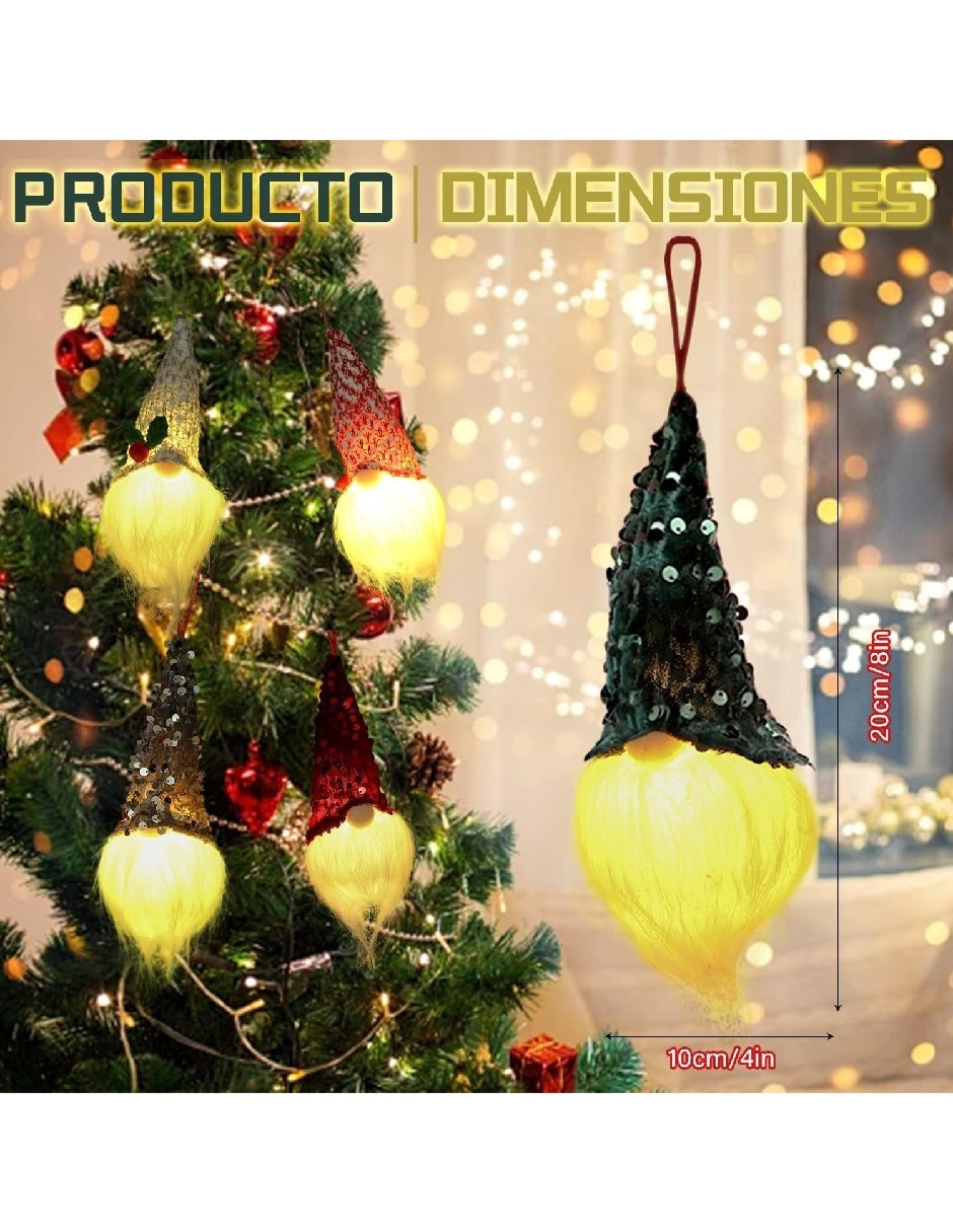 Set de figura decorativa de gnomo navidad