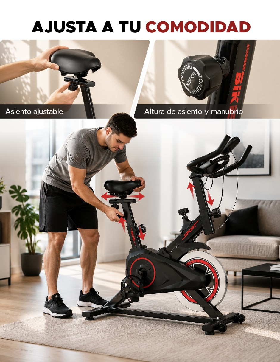 Bicicleta de spinning modelo 8