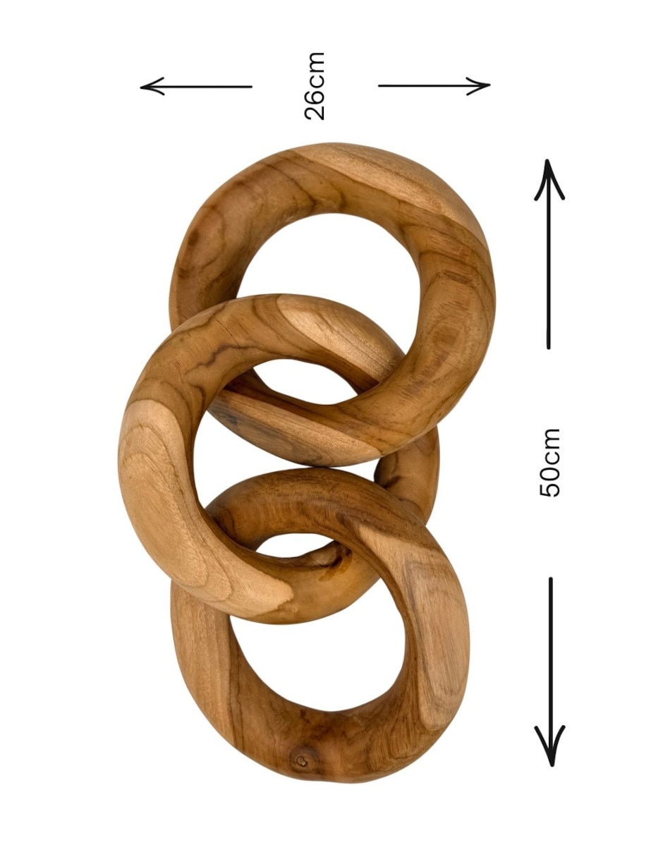 Escultura de Xanu de madera teca
