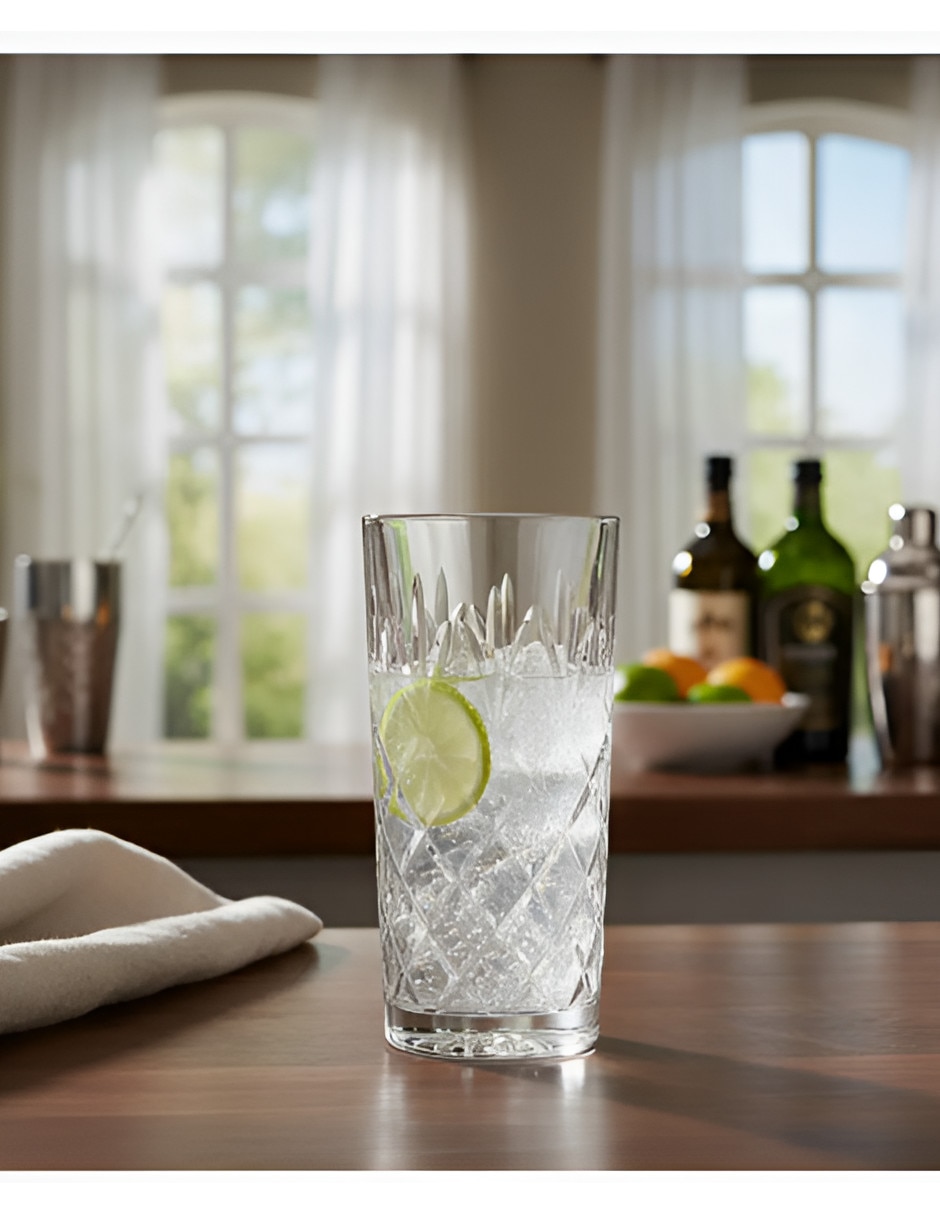 Set vasos largos Xtellar de vidrio con 6 piezas