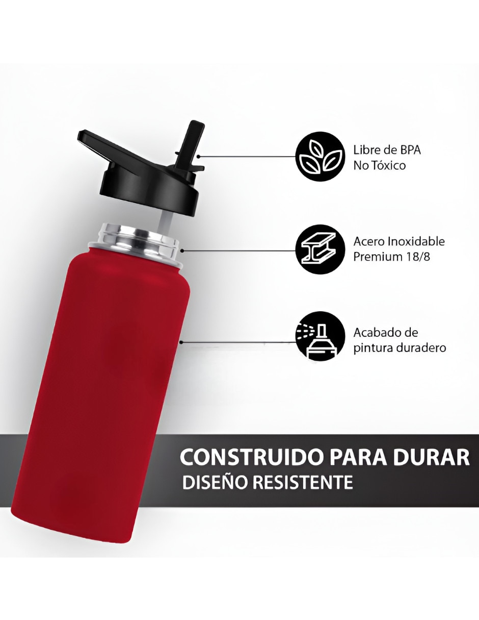 Termo doble pared Xtellar de acero inoxidable con tapa rosca