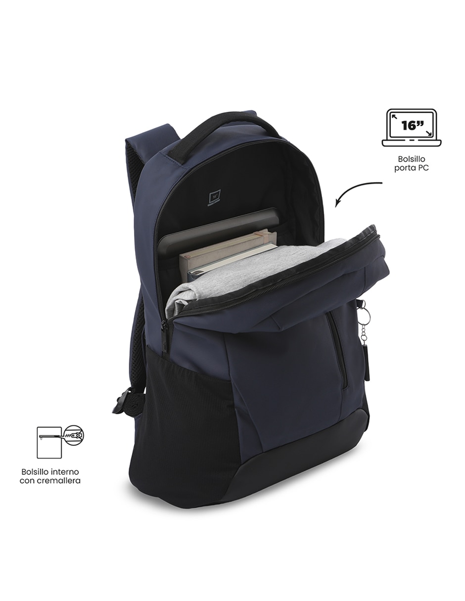 Mochila con portalaptop Totto Detroit para hombre