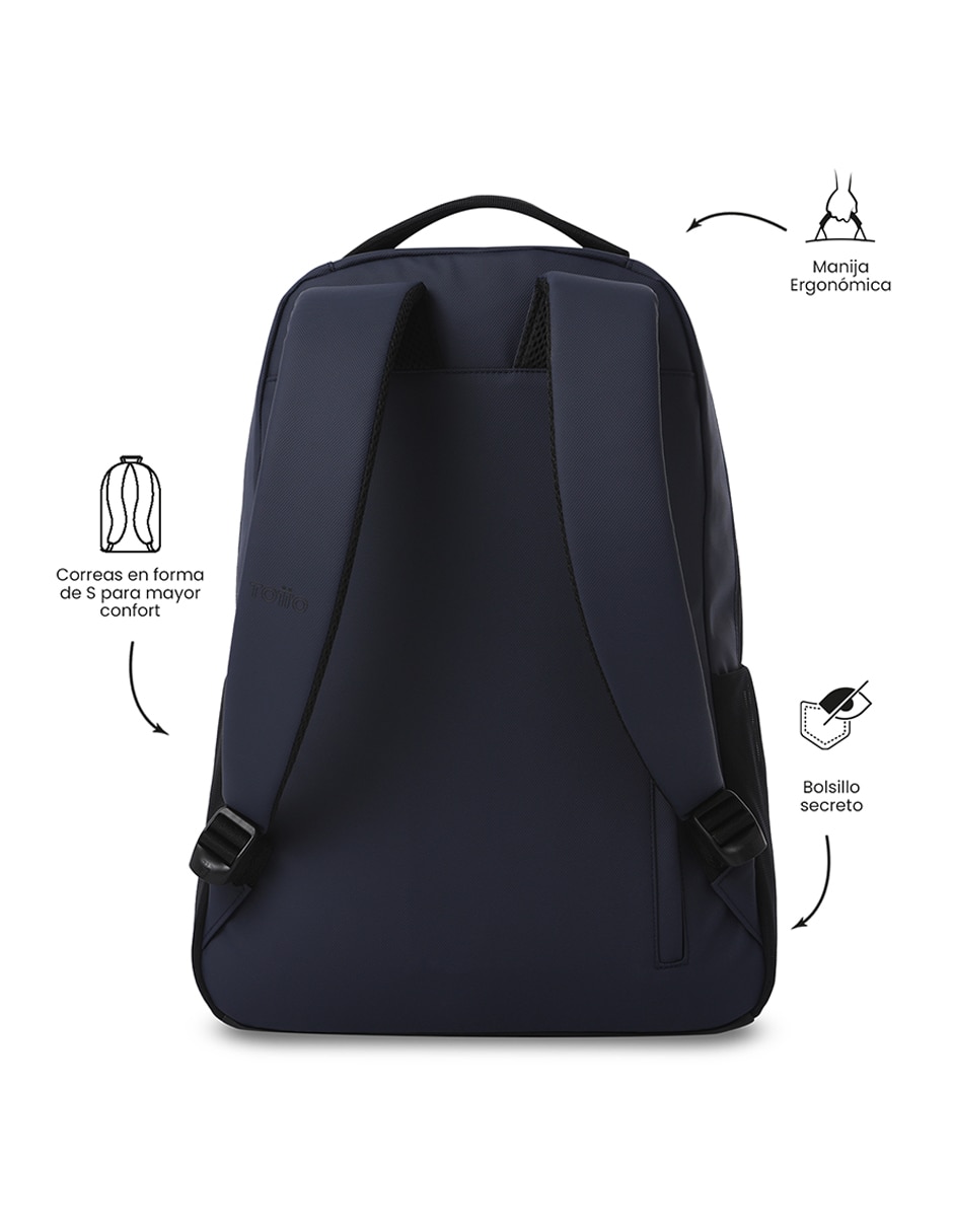Mochila con portalaptop Totto Detroit para hombre