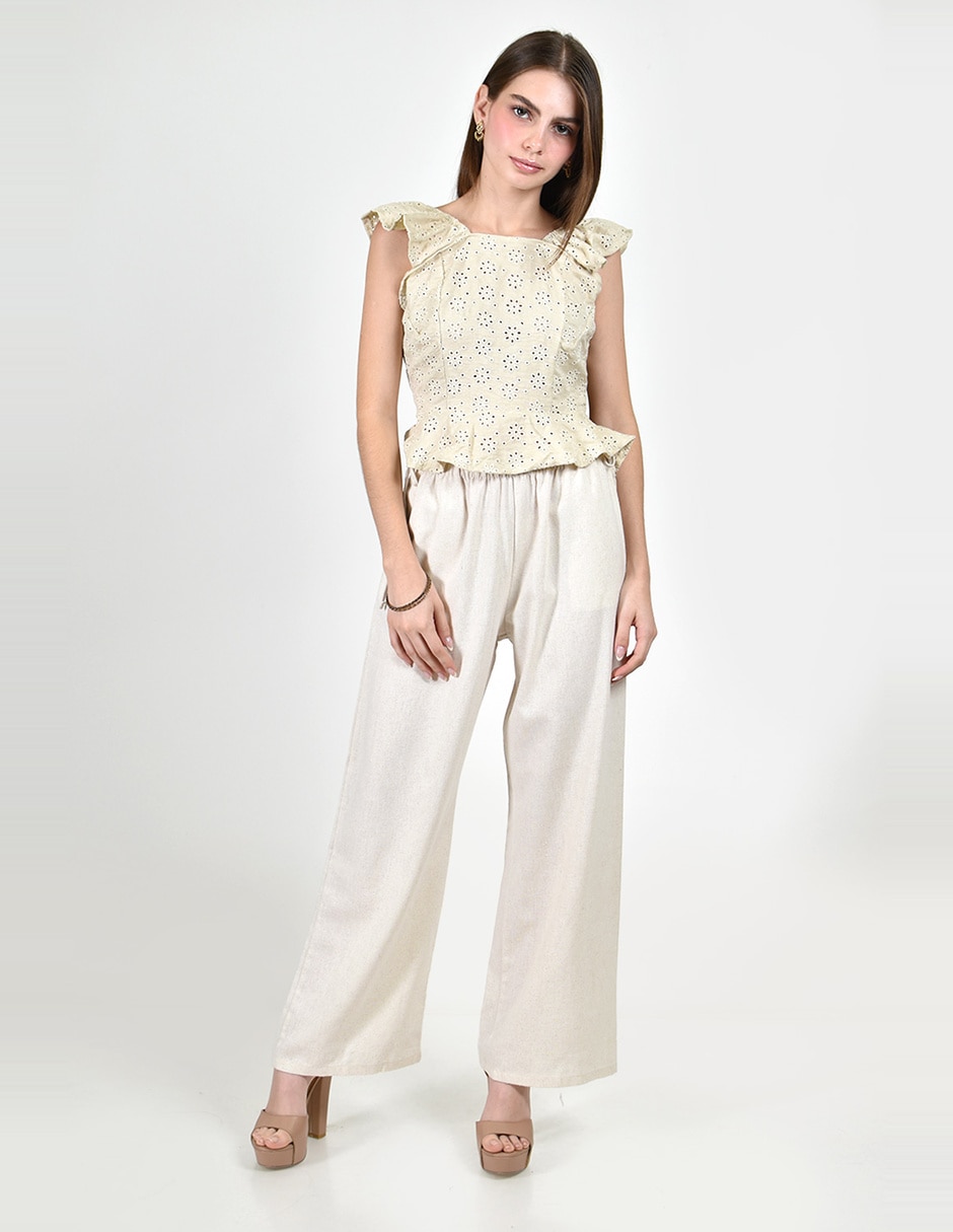 Blusa roman fashion manga corta para mujer
