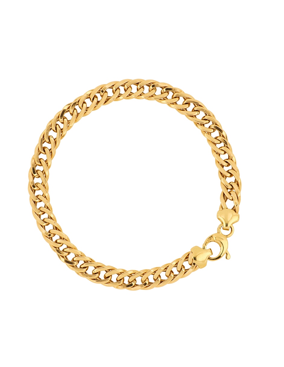 Pulsera de oro amarillo 10 K acabado pulido Pulsera de oro amarillo 10 K acabado pulido