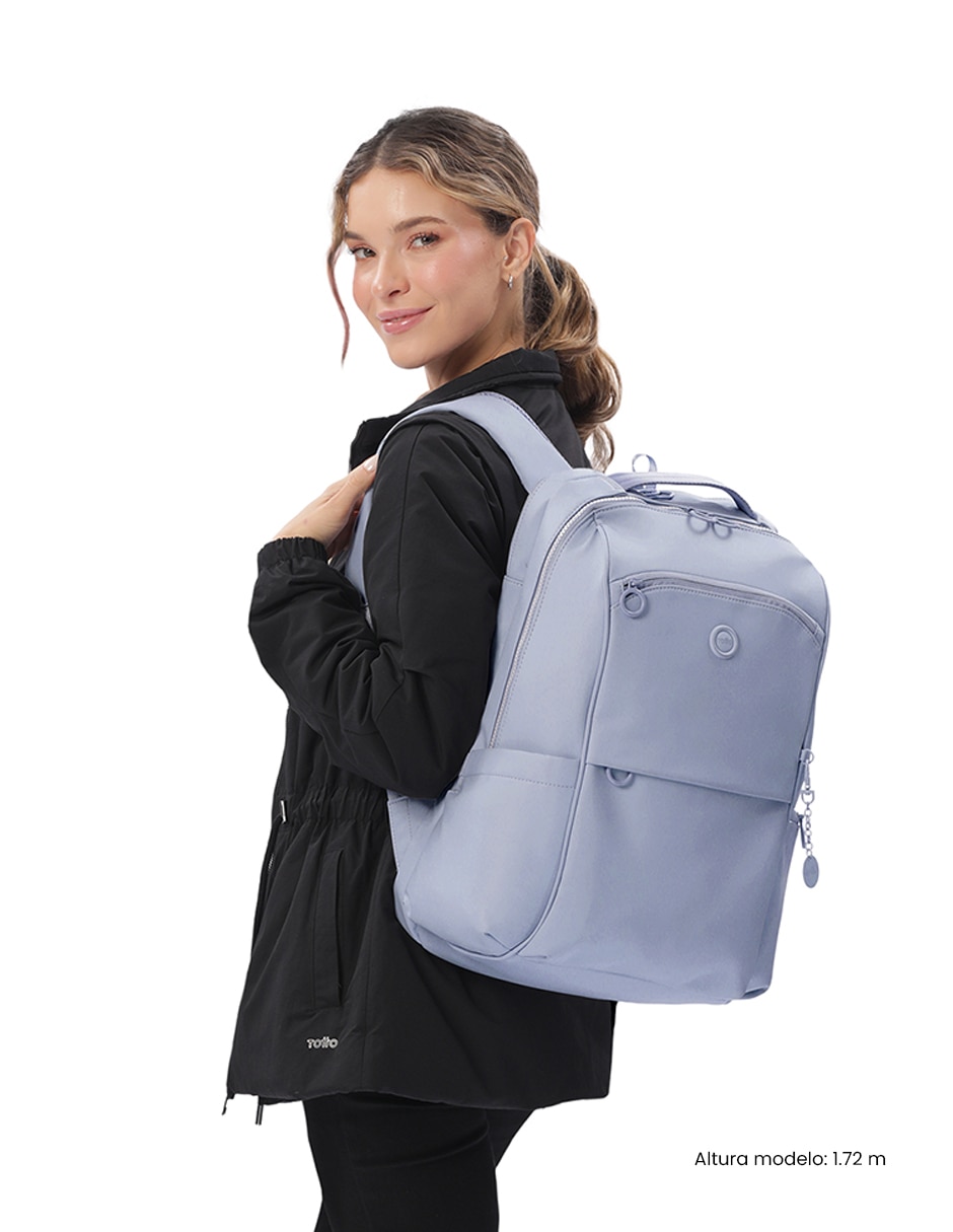 Mochila con portalaptop totto laila para mujer