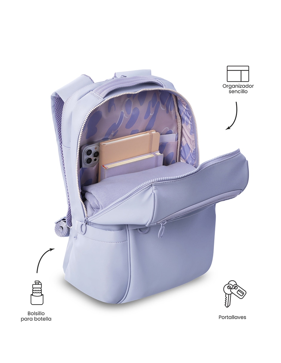 Mochila con portalaptop totto laila para mujer