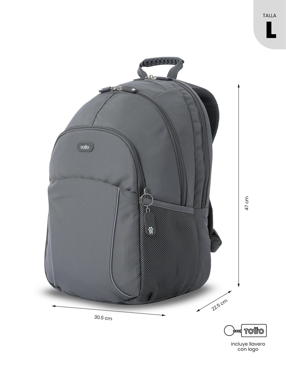 Mochila con portalaptop cambri impermeable unisex 8
