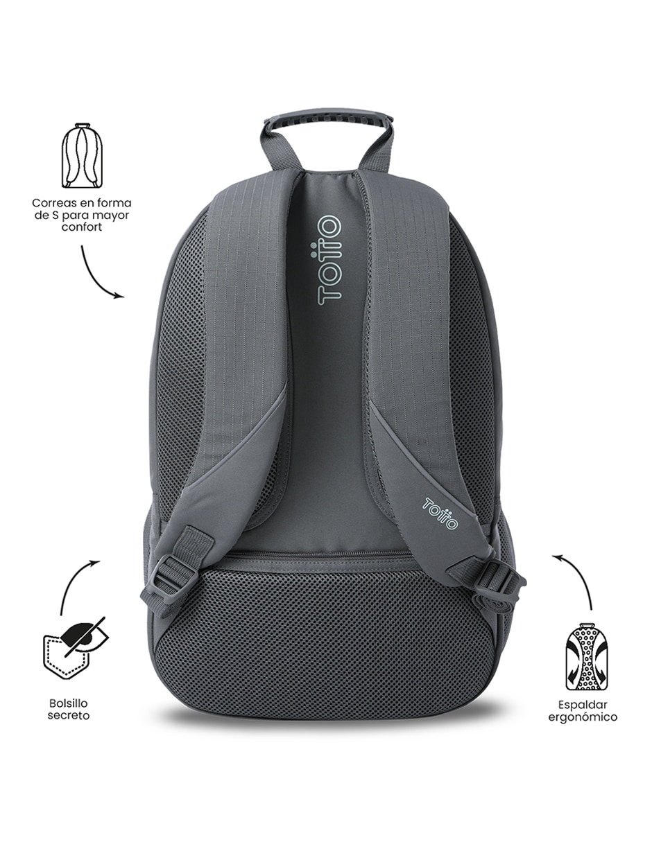 Mochila con portalaptop cambri impermeable unisex 3