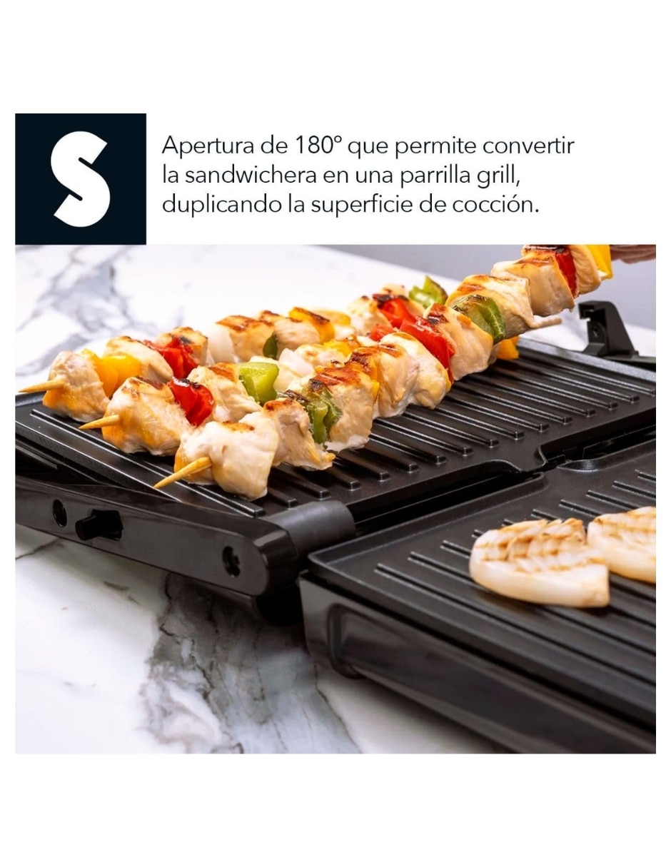 Sandwichera 1000W 6