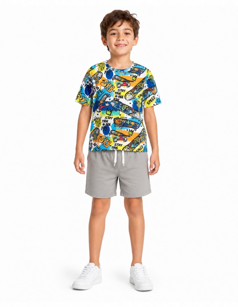 Playera too good manga corta para niño