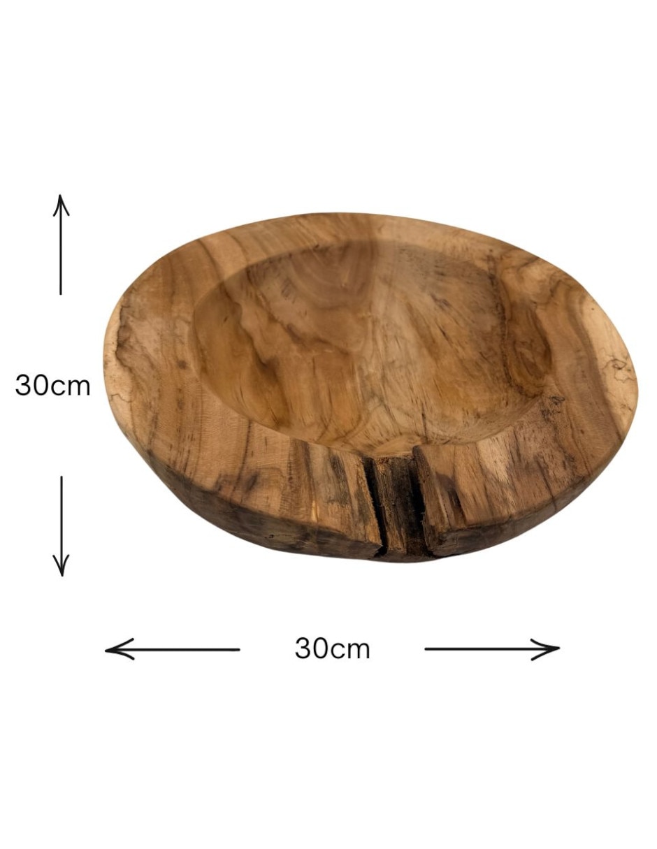 Bandeja decorativa Xanu de madera