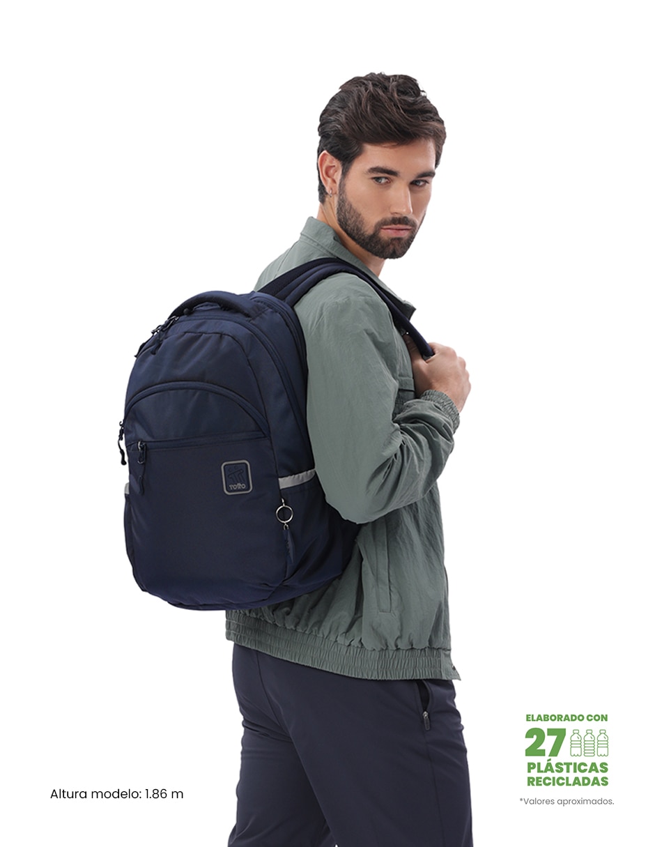 Mochila con portalaptop Totto impermeable unisex