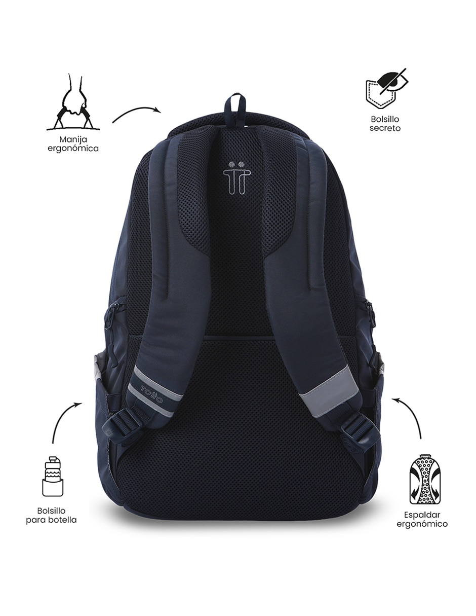 Mochila con portalaptop Totto impermeable unisex
