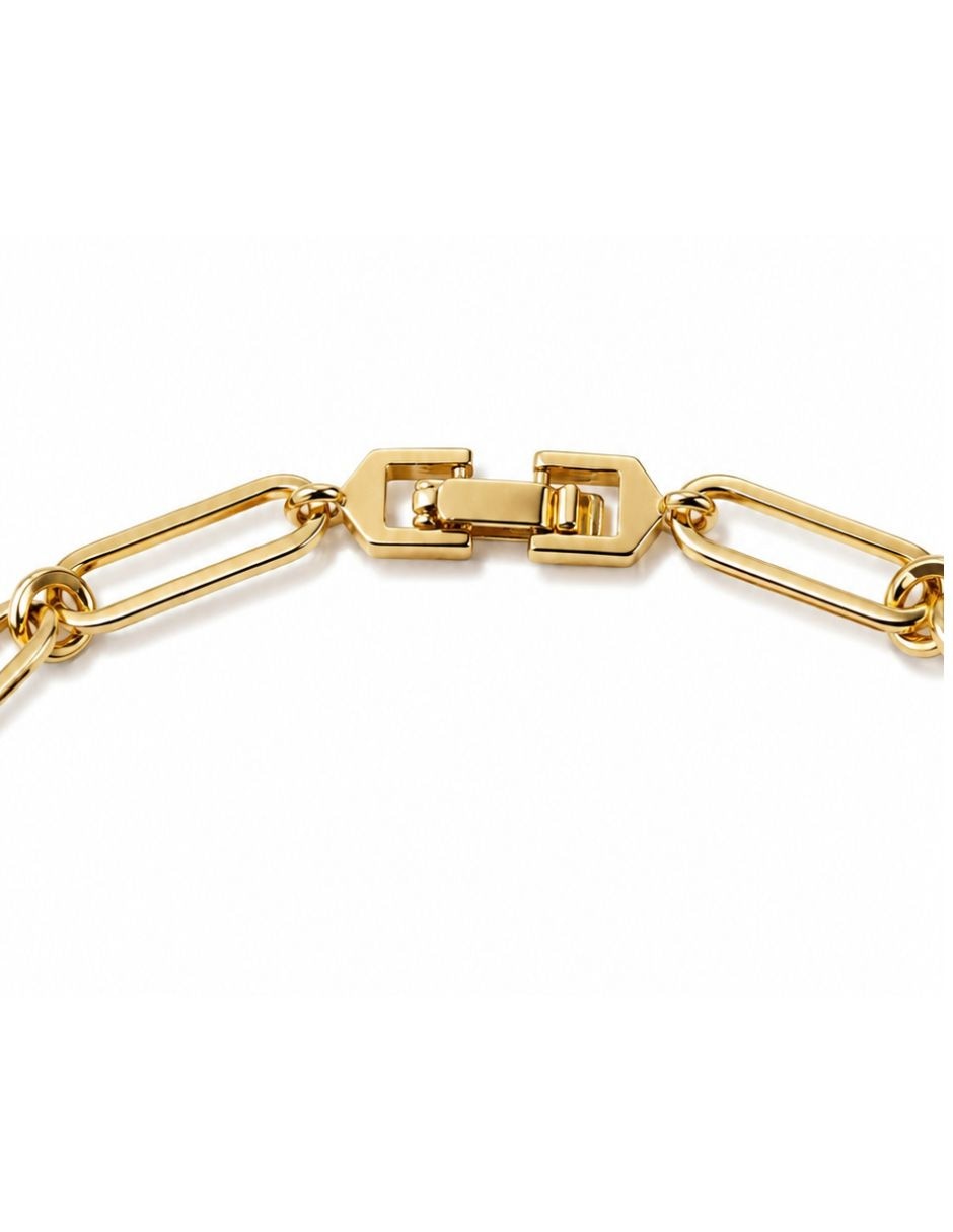 Pulsera de oro laminado con Zirconia cúbica 14 k acabado brillante 3