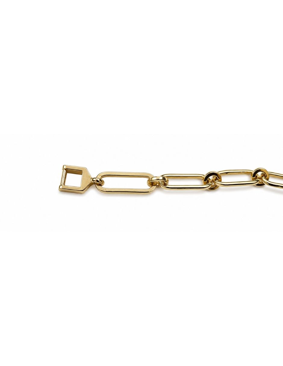 Pulsera de oro laminado con Zirconia cúbica 14 k acabado brillante 6