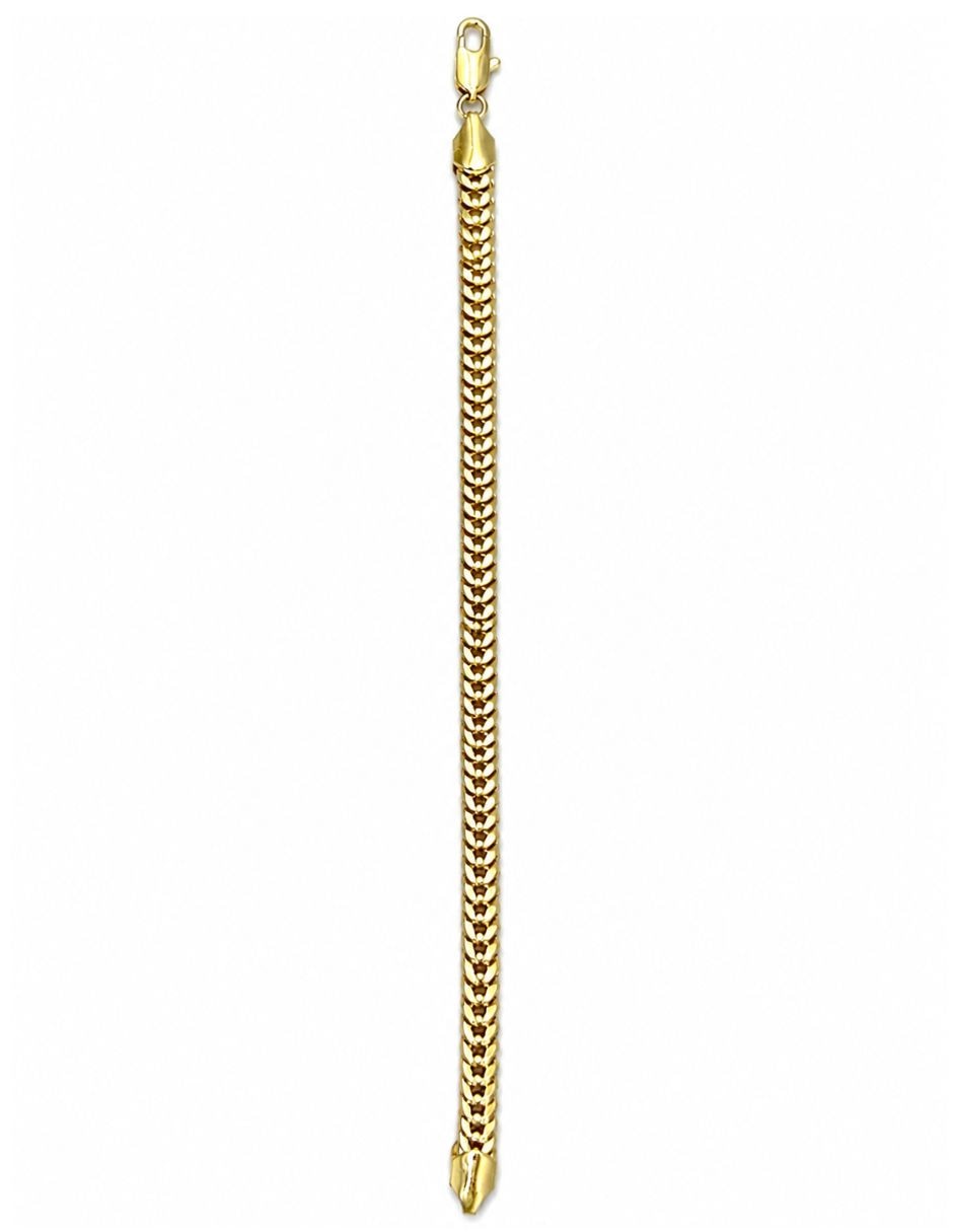 Pulsera de oro laminado 14 k acabado brillante 6