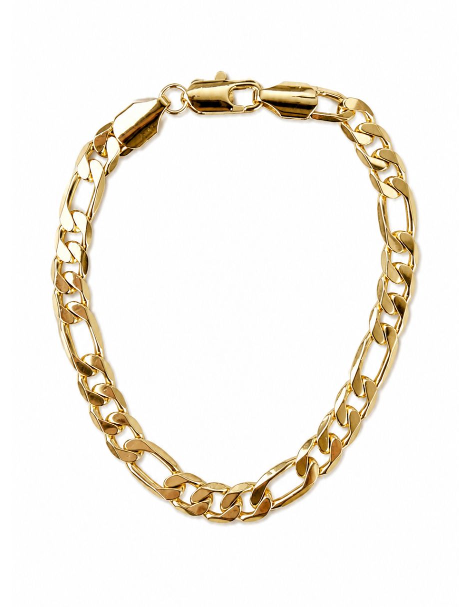 Pulsera de oro laminado 14 k acabado brillante