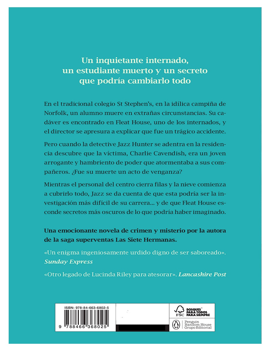 Libro asesinato en fleat house novela de crimen y misterio de lucinda riley de lucinda riley 2
