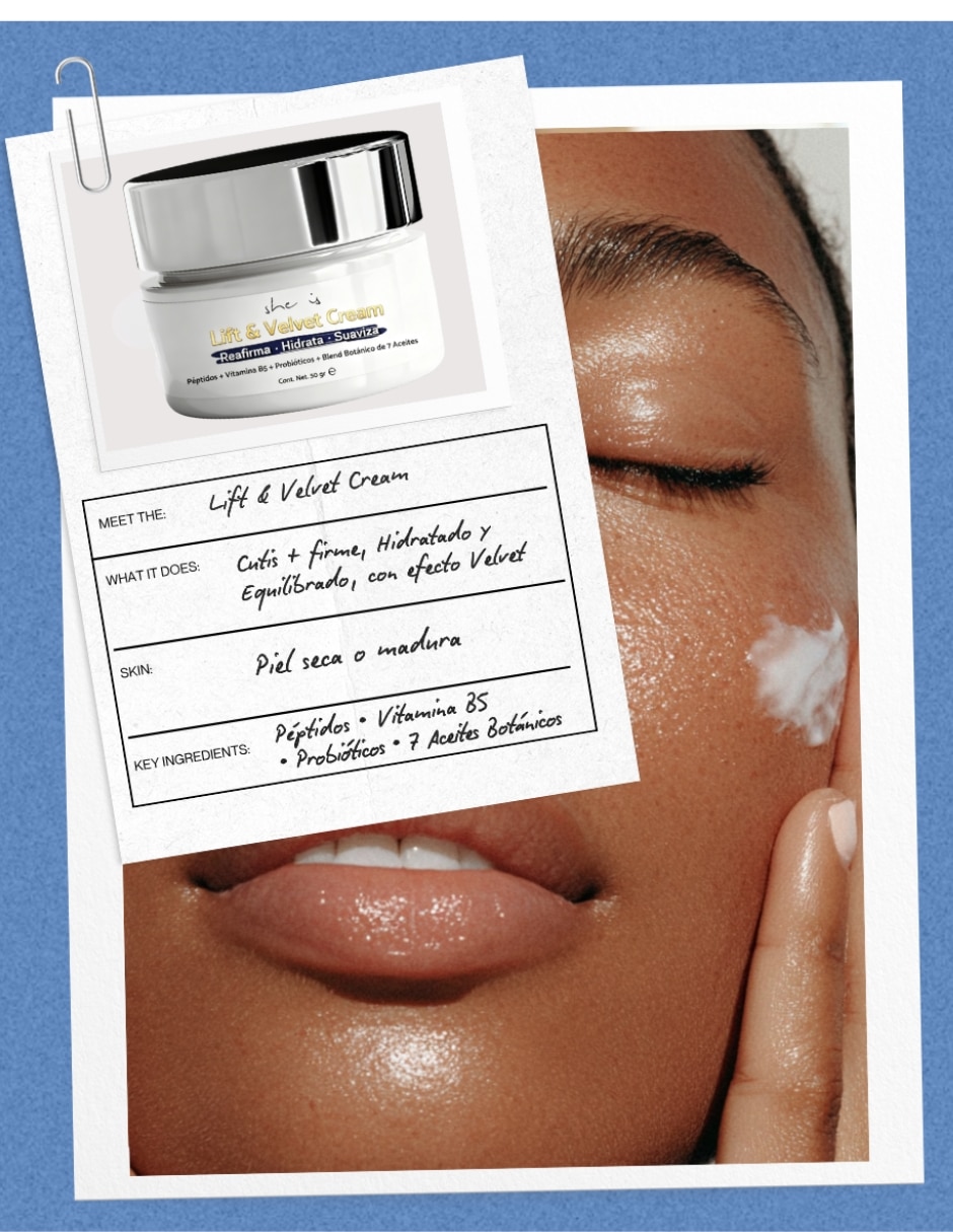 Crema facial recomendada para prevenir signos de la edad Día y noche She Is Skincare para piel normal y seca