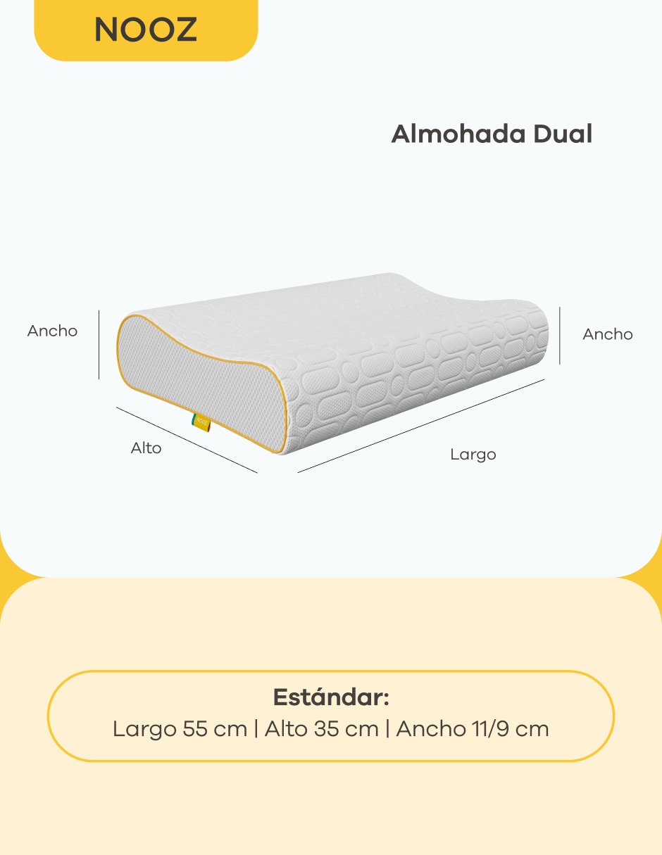 Almohada ortopédica Nooz firmeza firme