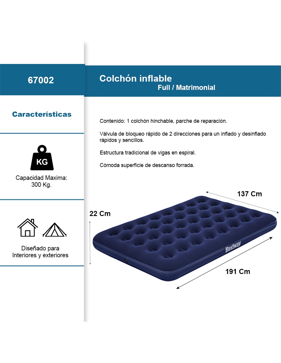Colchón inflable 67002-62003 Tight top (Sin colchoneta) 5