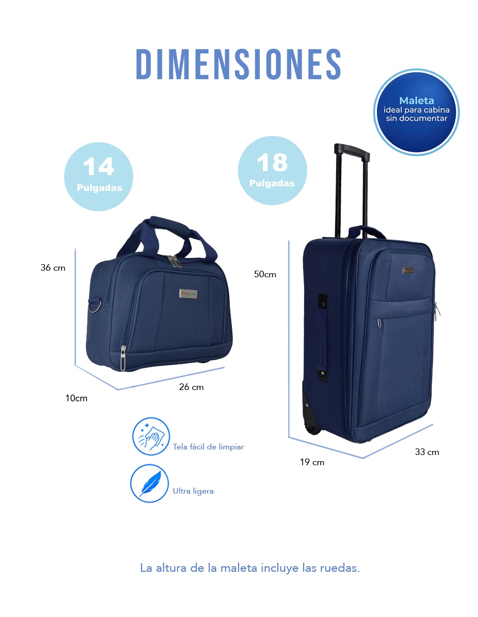 Set maletas de viaje Clear Shop