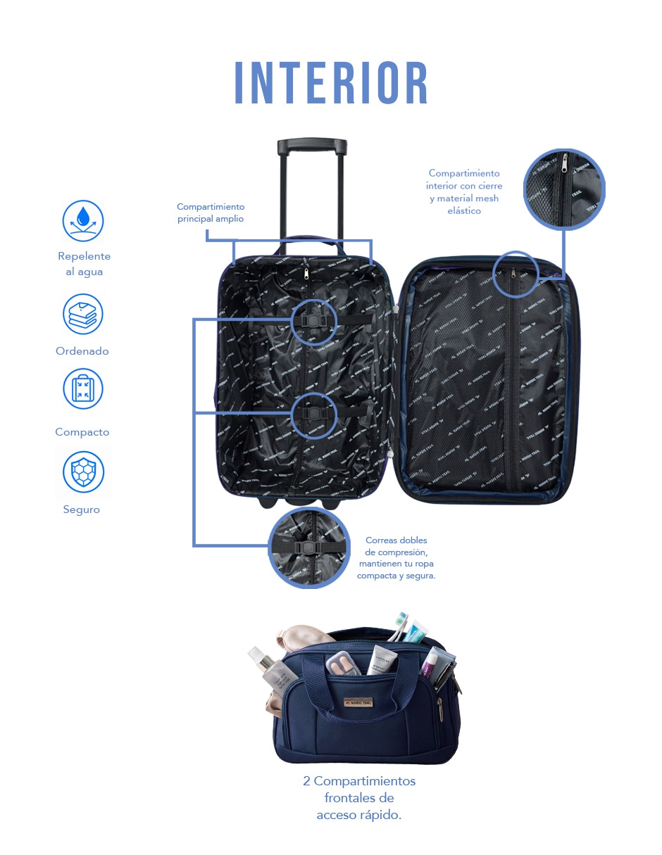 Set maletas de viaje Clear Shop