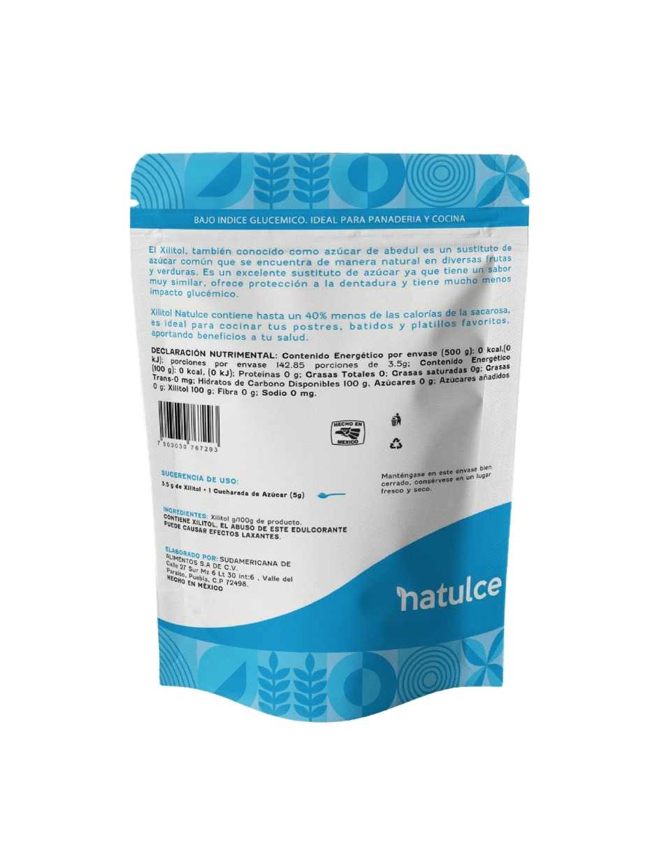 Endulzante de natural de 1 xilitol 500 grms 4