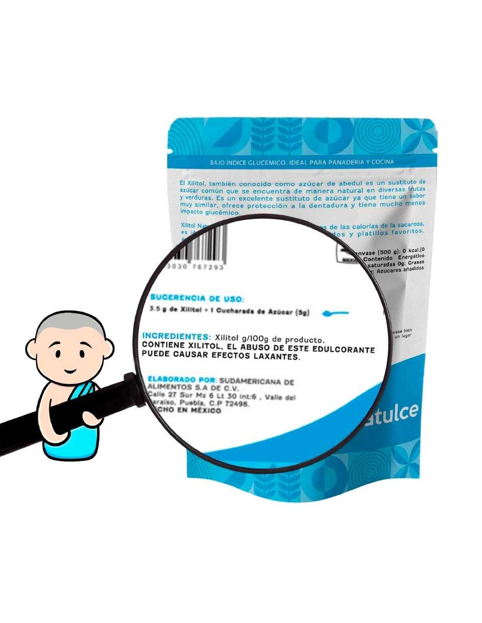 Endulzante de natural de 1 xilitol 500 grms 2