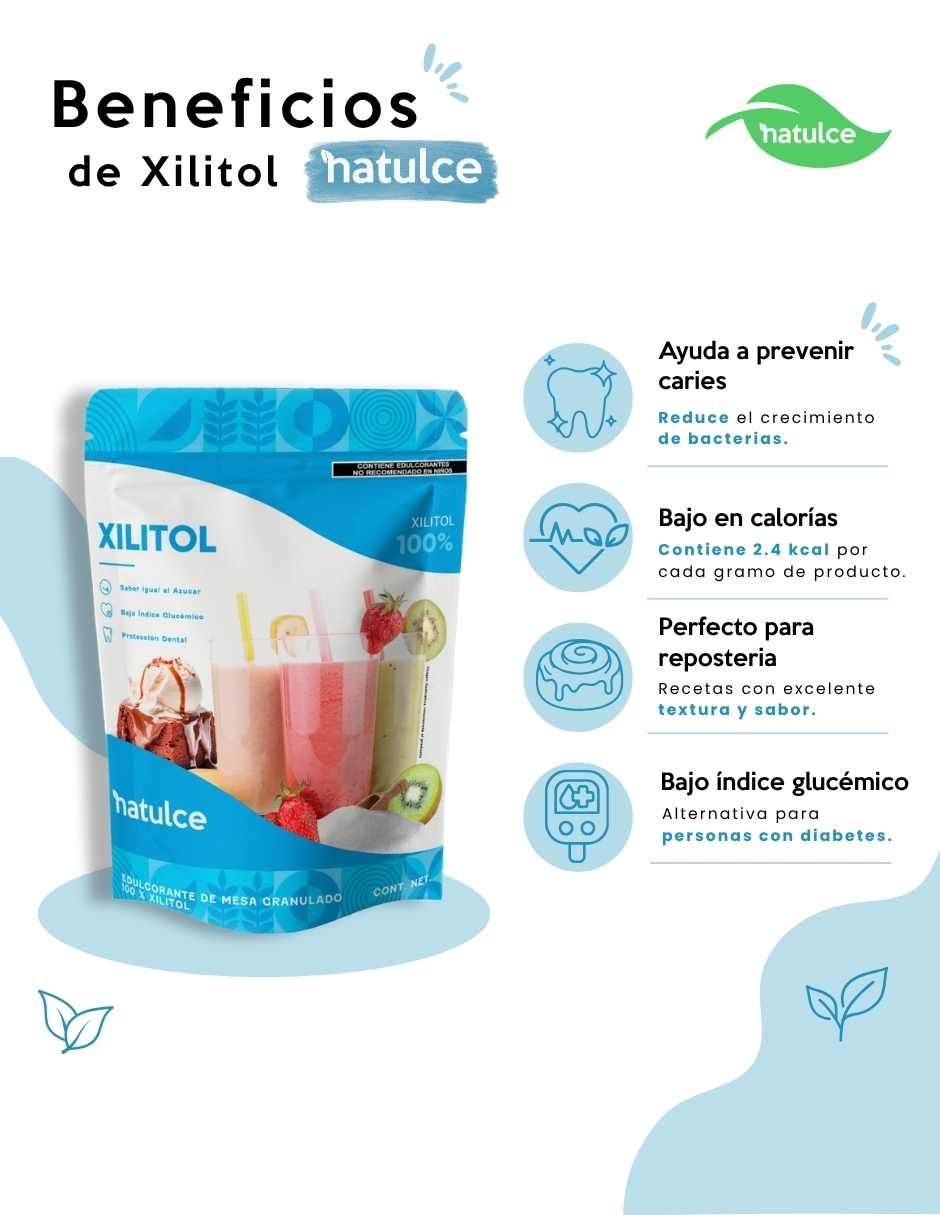 Endulzante de natural de 1 xilitol 500 grms 3