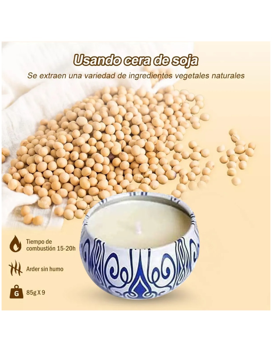 Set de velas aromáticas 16 piezas 4
