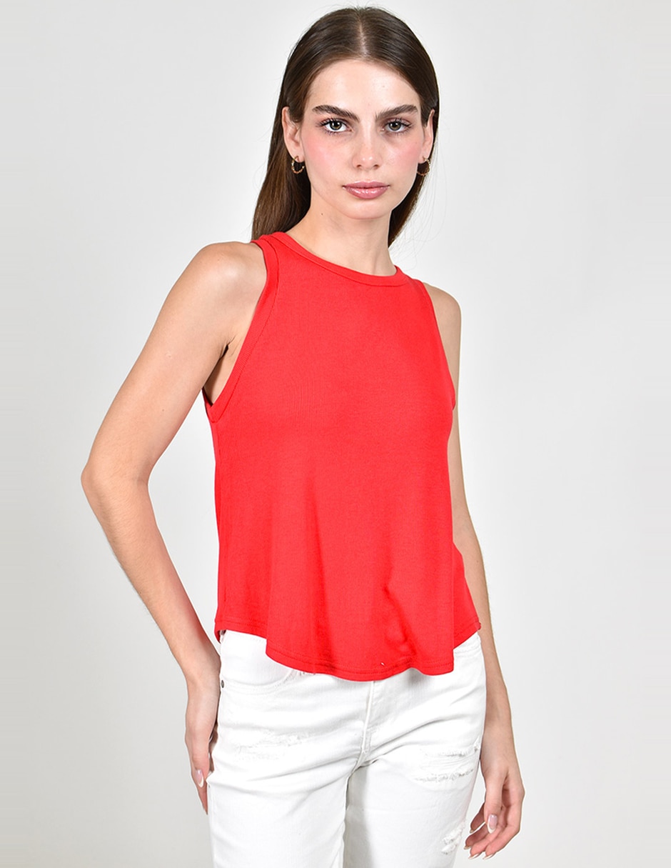 Blusa sin manga para mujer