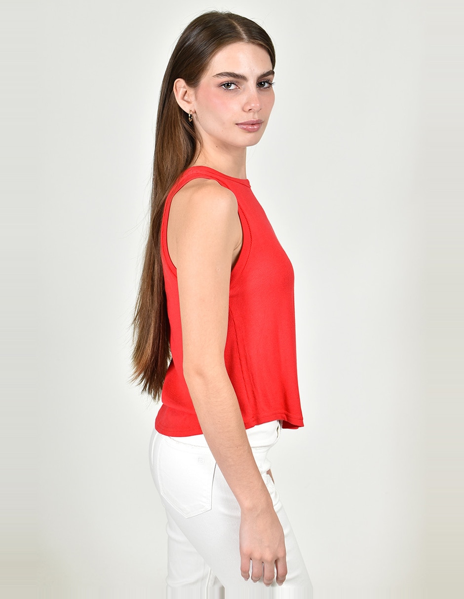 Blusa sin manga para mujer 2